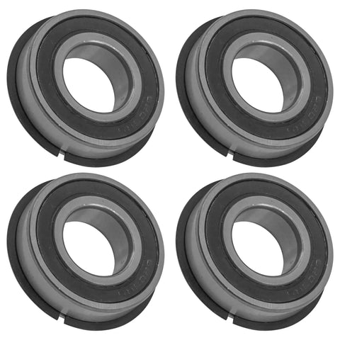 Premium Heavy Duty Caster Wheel Bearing Kit Replacement For Zero Turn Mower showing four sealed ball bearings.