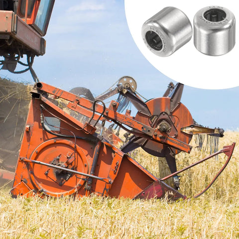 10 Pack HK0306 Needle Roller Bearings 3X6.5X6mm on agricultural machinery processing crops in a field.