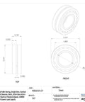 Rock Solid Spherical Roller Bearing With A Heavy Duty Steel Cage And Straight Bore dimensions and design view.