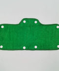 Green Velvet Terry Sweatband For Hard Hats Snap On Liner Washable Keeps Sweat Dry Soft Absorbent 6 Pack Durable Reusable Accessory