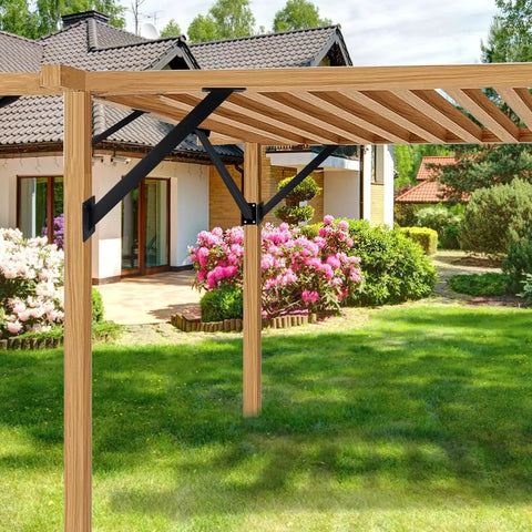 Heavy Duty 45 Degree Pergola Bracket Connector For Wood Structures, Corner Brace For Gazebos And Patios, All Weather Steel With Black Powder Coat, Built Tough For Tree Houses And Outdoor Projects