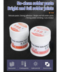 Non Corrosive Solder Paste For Electronics Repair 25 to 45 Micron Flux Particles Melts at 158 to 199 C Two Pack