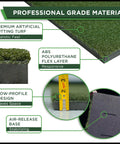 Indoor Golf Hitting Strip Pro Grade Replaceable Mat With Realistic Fairway Feel Teeline Turf material details