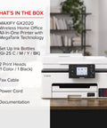 All-In-One Wireless Color Printer With Refillable Ink Tank System, Duplex Printing, Auto Document Feeder, 2.7 Inch Color Touchscreen