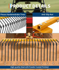 Tow Behind 60 Inch Dethatcher Rake With 21 Steel Tines For Tractors Category 1 Three-Point Hitch Yard Cleanup Attachment detail view