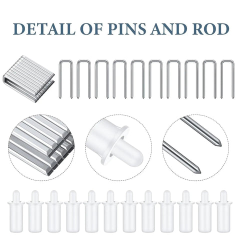 Top Shelf Plantation Shutter Repair Kit includes springs and louver rod staples, perfect for DIY window fixes.