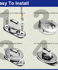 Step-by-step installation guide for All Weather Heavy Duty Twist Lock Fasteners With Turn Buttons And Eyelet Screws For Outdoor Canvas Marine Tarps And Rv Awnings Zinc Alloy 30 Pack.