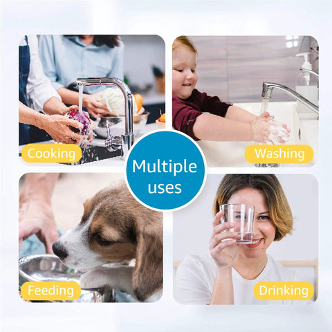 Top Tier Under Sink Water Filter System With Slick Direct Connect Setup And Heavy Duty Coconut Shell Activated Carbon for multiple uses in cooking, washing, feeding, and drinking.