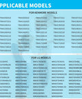 Applicable models list for Heavy Duty Washer Tub Bearing And Seal Replacement Kit For Select Kenmore And Lg Models.