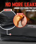 Close-up of Insulated BBQ Blanket Bag for Resting Meats Like Brisket, Pork, and Turkey showing unique leak-proof stitching.