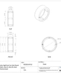 Heavy Duty Metric Needle Roller Bearing With Drawn Steel Cup And Precision Cage For Slick High Rpm Performance And Knockout Shop Ready Durability 20Mm Id 26Mm Od 10Mm Width Open End top and side view drawing.