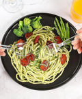 400 Count Heavy Duty Plastic Utensils Set Disposable Forks And Spoons Party Ready Cutlery For Big Gatherings Crack Resistant