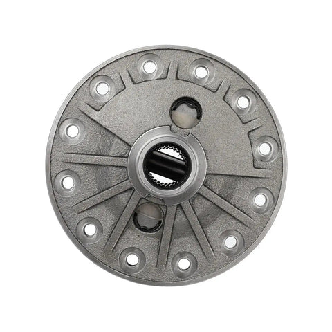 Premium 8.875 Inch Rear Differential Assembly With 12 Bolt Cover And 30 Spline Posi Traction Unit, top view showing precision gears.