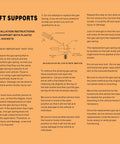 Installation instructions for Heavy Duty Rear Liftgate Gas Strut Pairs with plastic ball sockets and screwdriver diagram.