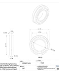 Tough As Nails Heavy Duty Spherical Roller Bearing 22215 EK C3 Tapered Bore illustration with dimensions shown.