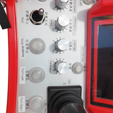 Control panel of Self Propelled Concrete Floor Grinder And Polisher With 12 Head Multi Directional Grinding System