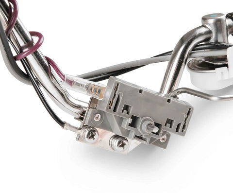 Plug And Play Oem Style Efi Fuel Tank Module With Heavy Duty Flow Pump and Internal Pressure Regulator close-up view.