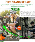 Comparison of Two Pack Bike Repair Stands With Handlebar Support for quick bike maintenance, highlighting portability and durability.