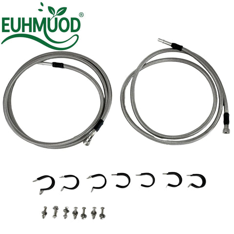 Plug And Play Fuel Line Quick Fix Kit For 2004 To 2007 Chevy Silverado Direct Oem Replacement 15946187 with steel hoses and clips.