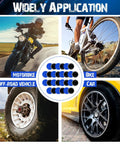 Image showcasing Top Shelf Heavy Duty Rubber Tire Patches 800 Count Bucket 42Mm Radial Repair Kit For Vehicles in use on bikes, cars, and off-road vehicles.