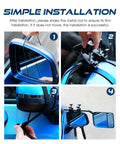 Installation steps of 2 Pack Universal 360 Degree Adjustable Tow Mirrors for Trucks SUVs RVs and Trailers Shatterproof Glass