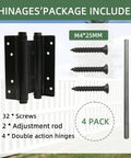 Image of Six Inch Double Action Spring Hinges Self Closing For Cafe Saloon Pub Swinging Doors 201 Stainless Steel Includes Pins