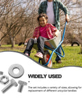 Child in wheelbarrow and Stainless Steel Carriage Bolt Nut And Washer Kit 10 Sets 304 Grade High Strength Fasteners for easy installation