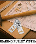 Heavy Duty Stainless Steel Sliding Door Pulleys 4 Pack With Slick Bearing Wheels For Seamless Closet Swings And Barn Door Tracks Featuring 23 Millimeter Axles And Built Tough Performance on assembly instructions.