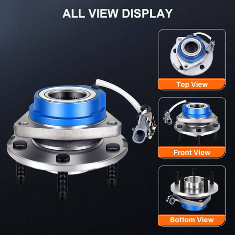 Front Wheel Hub Bearing Assembly 513121 various views for Buick Regal, Chevrolet Impala, Cadillac Eldorado