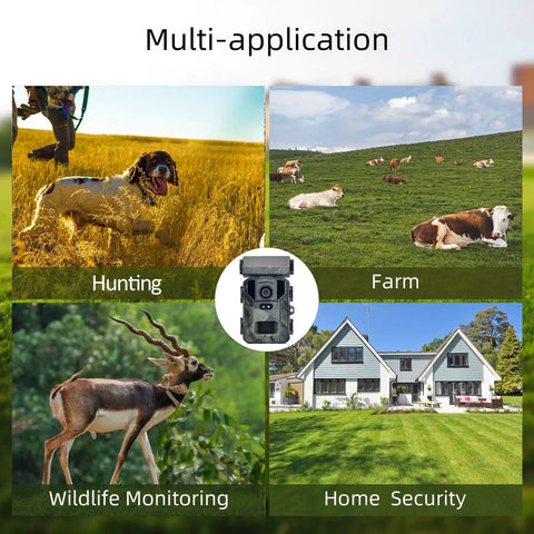 Beast Mode Mini Solar Trail Camera Cranking Out Crisp 50MP 4K Wildlife Footage And Dead Easy Solar Power With Reliable Battery Backup For Seamless Woods Patrol in wildlife monitoring, hunting, farm, and home security.
