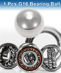 Top Tier 42Mm G16 Precision Steel Ball Bearing Heavy Duty Wheel showing G16 ball and several ball bearings on a reflective surface.