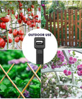 Heavy Duty Nylon Zip Ties 600 Pack Assorted Sizes 8 Inch 12 Inch 14 Inch 18 Inch With 100Lb Tensile Strength used outdoors