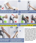 Installation guide for Smooth Operator Suction Shower Grab Bars For Bathtub Safety 2 Pack Strong Grip Handles No Drill Quick Install