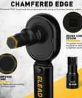 Impact Hex Socket Set 36-Piece With Adapters showing chamfered edge and round corner design for smooth fastening.