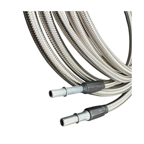 Premium replacement fuel lines tailored for Chevy Silverado 2500HD, featuring durable braided material and flexible ends.