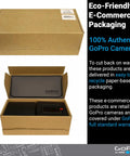 Product packaging for Premium Waterproof Action Camera Bundle With 5.3K60 Video And 27Mp Photos in eco-friendly box.