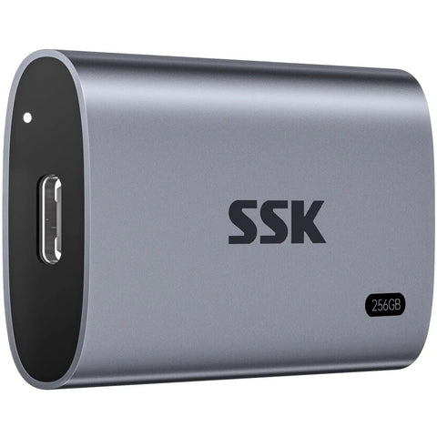 256GB Portable SSD External Drive With Up To 550 MB Per Second USB 3.2 Gen2 for iPhone 15 Pro Windows Mac Android LED Indicator Trim