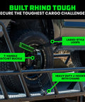 Heavy Duty 2 Inch By 8 Foot Car Tie Down Straps With J Hooks 4 Pack 10,000 Lb Break Strength securing vehicle tire on trailer