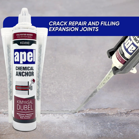 Two Component Polyester Based Concrete Anchor With Solvent Free Acrylic High Performance Adhesive, 20 cartridges.