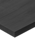 UHMW Polyethylene Plastic Sheet Black Three Eighths Inch Thick Twelve By Twelve Inches Standard Grade With Plain Backing Opaque And Low Friction