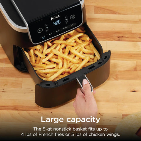 Game Changer 5 Quart Air Fryer With 5In1 Cook Functions For Insanely Crispy Results At 1750 Watts leverages air crisp tech with fries.