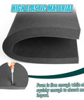 Heavy Duty Black Packing Foam Sheets Eight Pack Cuttable Polyurethane Buffer Pads showing high elastic material with a firm surface.