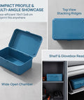 Heavy Duty Vintage Iron Tool Box For Home Garage Workshop, built tough metal storage case shown open, compact size.
