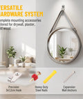 Heavy Duty Stainless Steel Picture Wall Mount Hooks Corrosion Resistant Drywall Brackets Built Like A Tank Worry Free Hanging For Big Frames And Mirrors Foolproof Install Design with precision mounting accessories for mirrors.