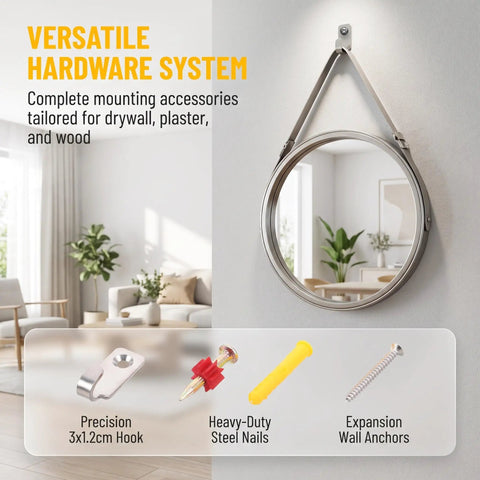 Heavy Duty Stainless Steel Picture Wall Mount Hooks Corrosion Resistant Drywall Brackets Built Like A Tank Worry Free Hanging For Big Frames And Mirrors Foolproof Install Design with precision mounting accessories for mirrors.