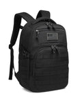 Durable Military Style Tactical Backpack For Men 30L 20 Inch Assault Pack In Black With MOLLE System Tough As Nails 900D Fabric