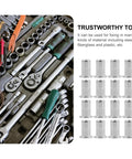 Flat Head Rivet Nuts With Knurled Bodies Stainless Steel 40 Piece Pro Grade Threaded Rivet Nut Kit shown with tools