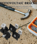Premium 4 Piece Solar Panel Middle Clamps With M8 Bolts And Heavy Duty Pressure Blocks for small spaces
