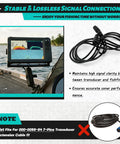 Top Shelf Beefy 10 Ft 9 Pin Transducer Extension Cord Marine Grade Waterproof Plug And Play Compatible With Lowrance LSS1 Structurescan Fishing Boat Gear with sonar display