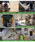 Magnetic Wristband For Holding Screws Nails Drill Bits Bolts And Small Tools Breathable Mesh Arm Band For handyman, mechanic and tailor use